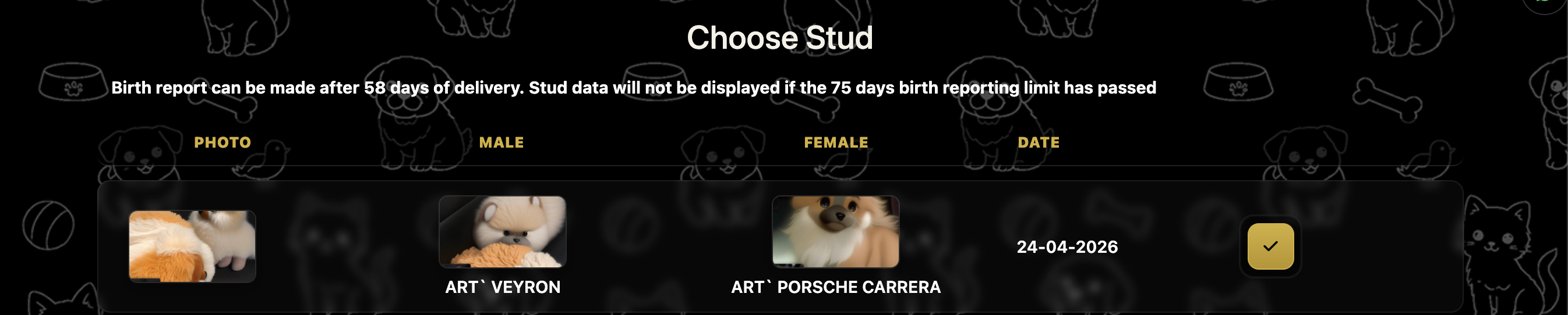birth report