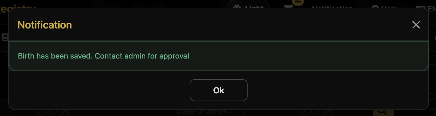 Notification