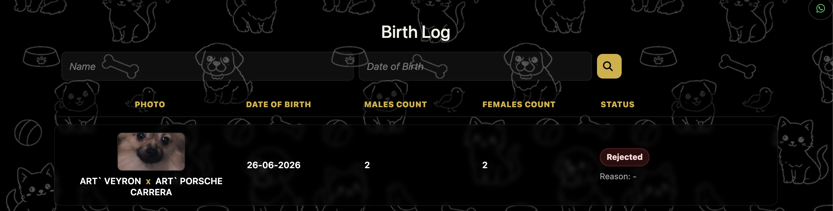birth list