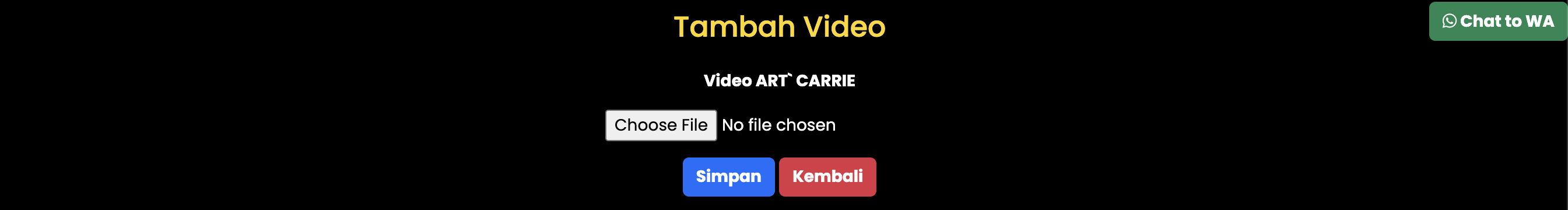 tambah video