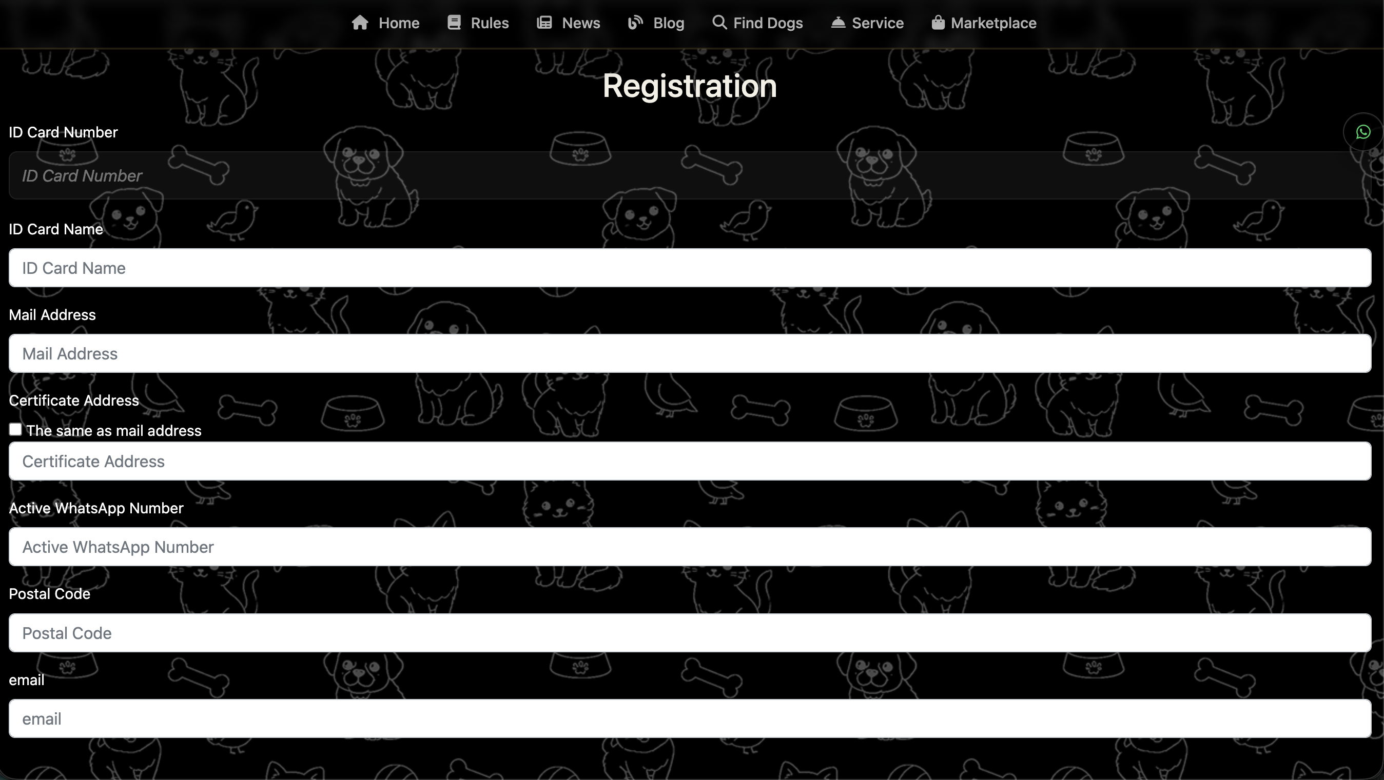 Registration Form