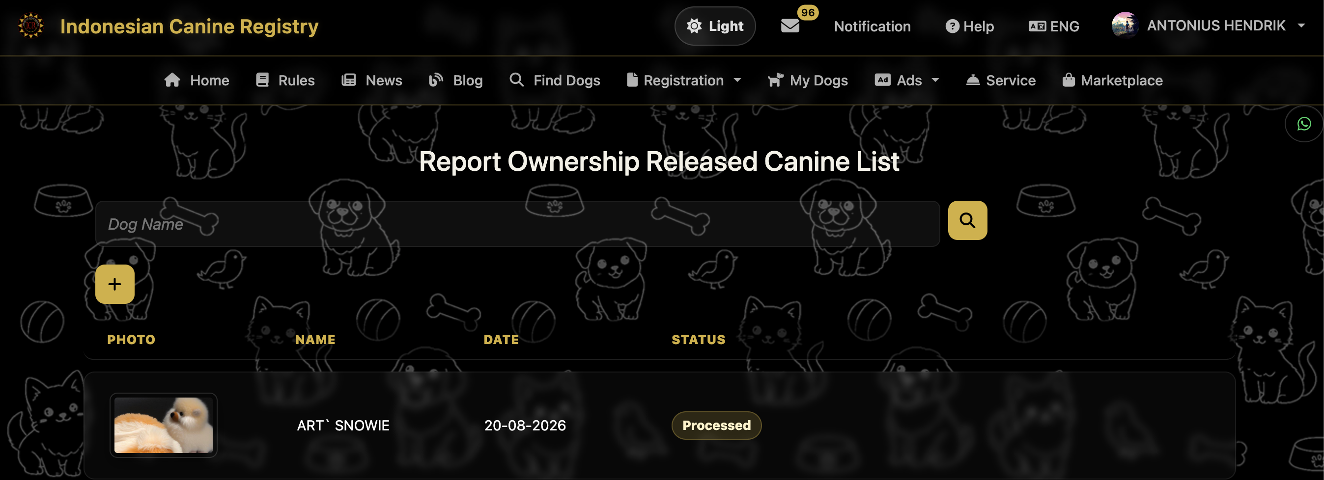 release ownership report list